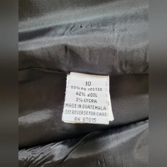 Vintage Larry Levine Classic Gray Womens Blazer Size 10 - Picture 14 of 16